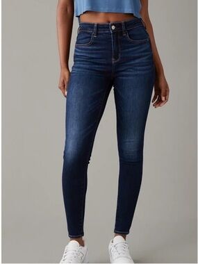 American Eagle Dark Wash Hi-Rise Jeggings